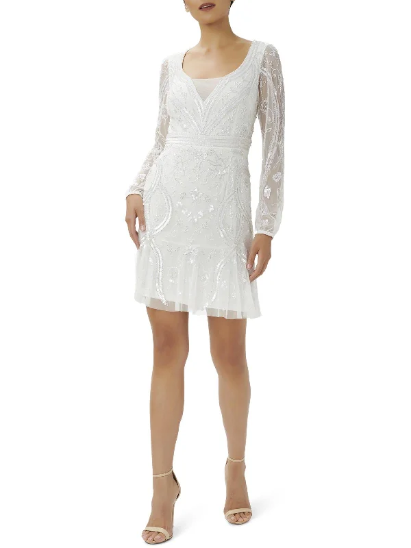 Womens Floral Embellished Cocktail and Party Dress Tunics Occasion special