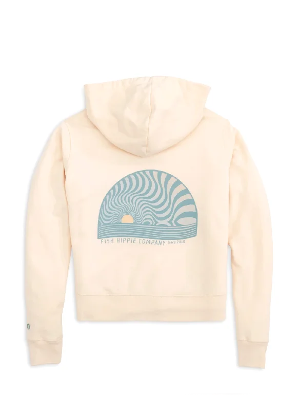 Ws Drifter Hoodie Blush Hoodie with Stripes Bold Sporty