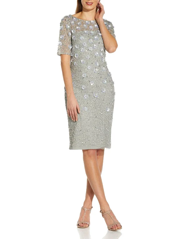 Womens Applique Maxi Cocktail and Party Dress Tunics Luxurious high-end