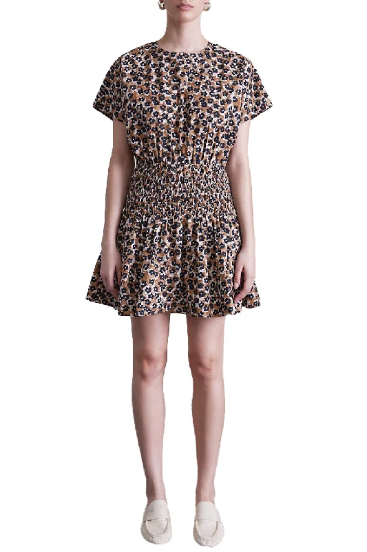 Mana Leopard Mini Dress Cozy Sweater Mini Dress