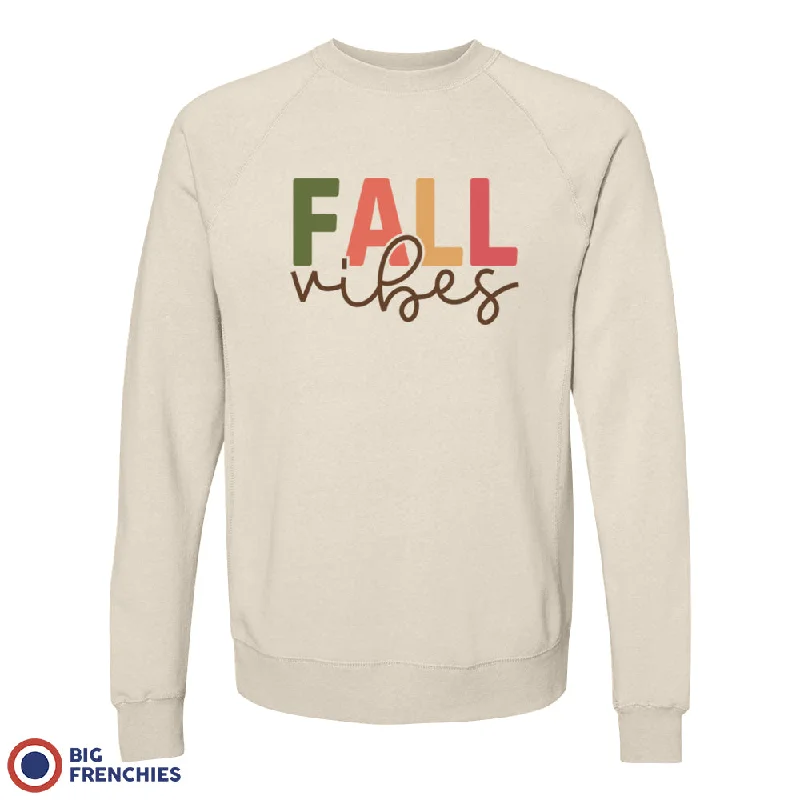Fall Vibes Unisex Organic Cotton Sweatshirt Hoodie with Half-Zip Sporty Casual