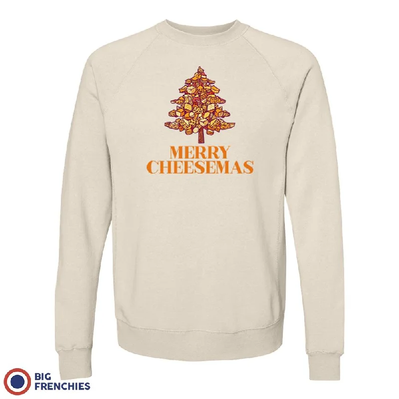 Merry Cheesemas Christmas Unisex Organic Cotton Sweatshirt Hoodie with Pattern Geometric Abstract Merry Cheesemas Christmas Unisex Organic Cotton Sweatshirt Hoodie with Pattern Geometric Abstract