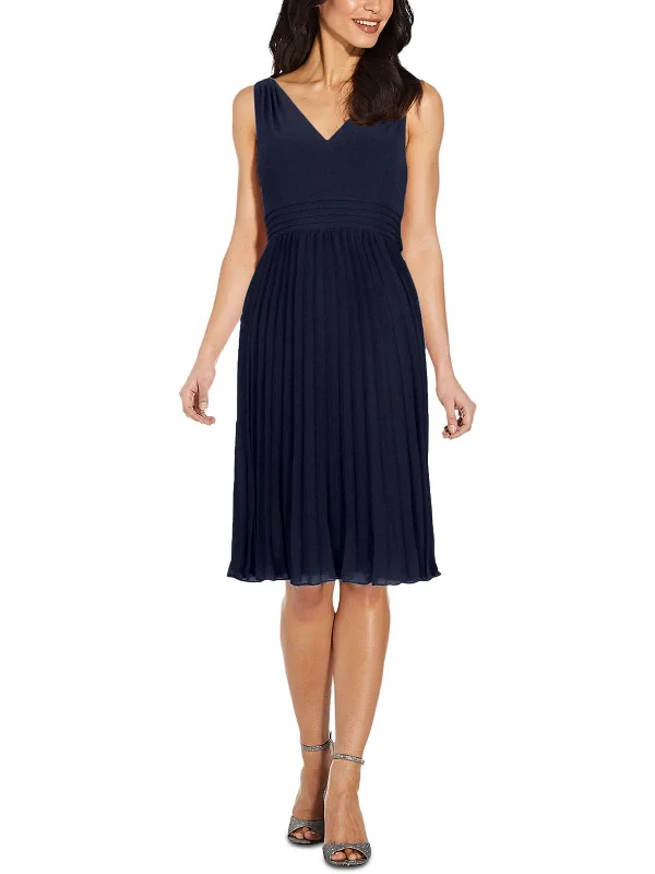 Womens Pintuck Midi Cocktail and Party Dress Tunics Luxurious high-end
