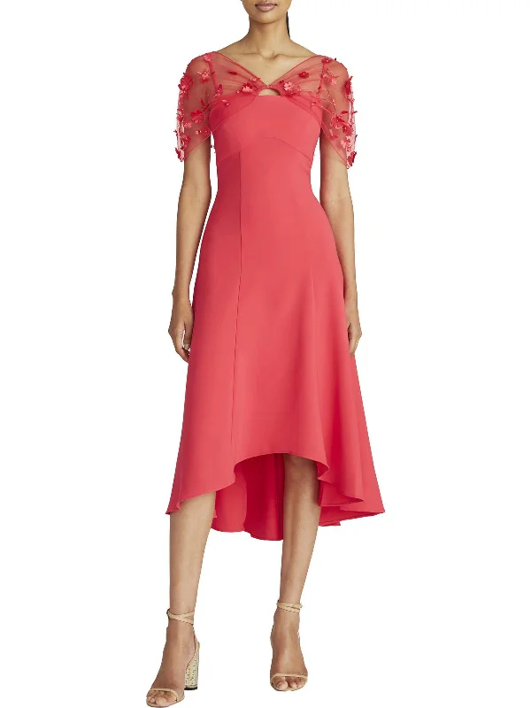Womens Cap Sleeve Midi Cocktail and Party Dress Tunics Brand named