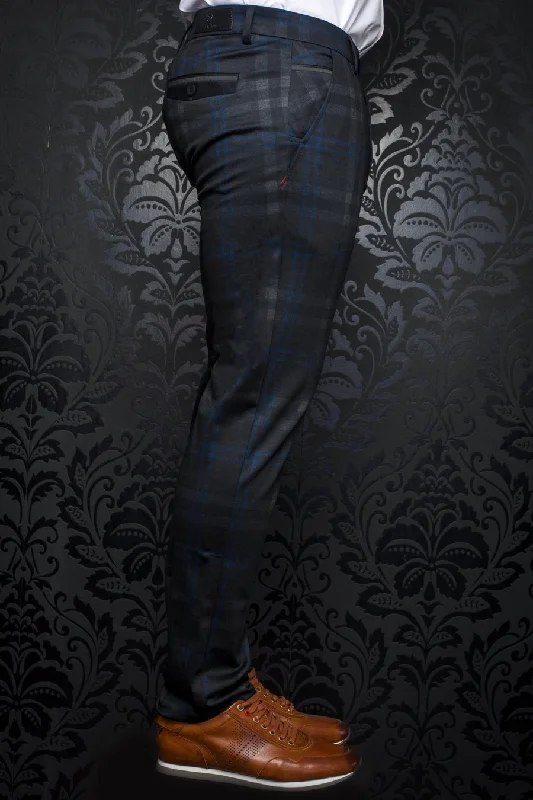 Au Noir Stretch Pant | Beretta Leonardo Black Indigo Comfy Athletic Pants