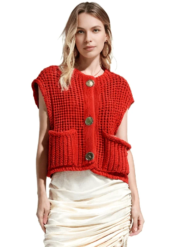 Sleeveless Crop Sweater Vest Solid Loose Casual Sweater Vest Cable Knit Sweater Vest For Women Boat Neck Shawl Collar Notched Collar Sleeveless Crop Sweater Vest Solid Loose Casual Sweater Vest Cable Knit Sweater Vest For Women Boat Neck Shawl Collar Notched Collar