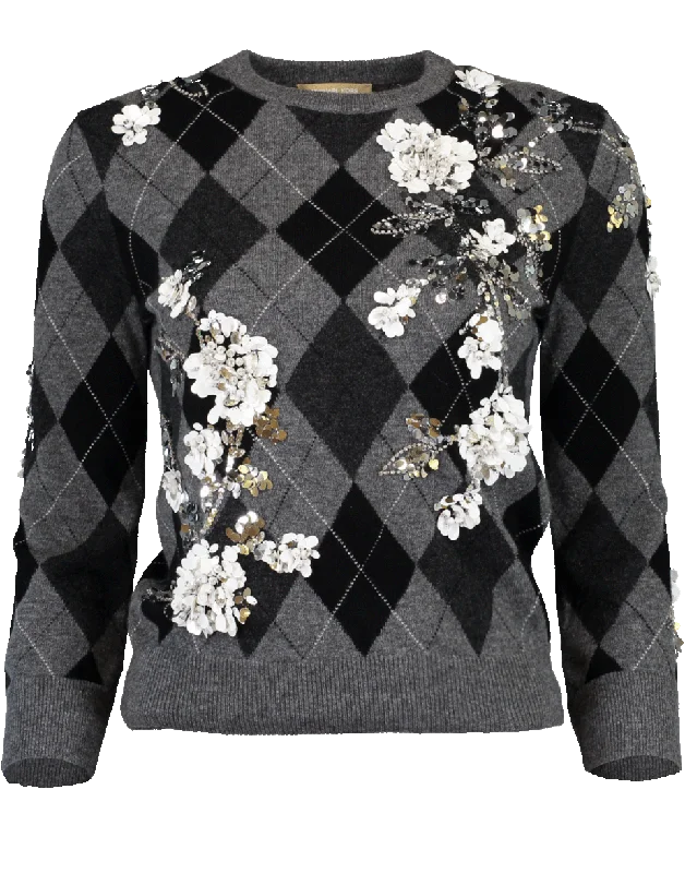 Argyle Starlet Sweater Wool Sweater Cotton Sweater Cashmere Sweater