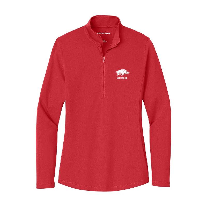 Arkansas - NCAA Women's Gymnastics : Mati Waligora - Women's Lightweight Quarter Zip Jacket Fleece Jacket Down Jacket Feather Jacket Arkansas - NCAA Women's Gymnastics : Mati Waligora - Women's Lightweight Quarter Zip Jacket Fleece Jacket Down Jacket Feather Jacket