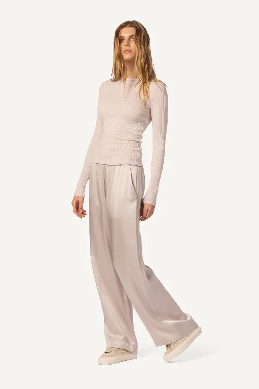 BRYNN  WIDE LEG SILK PANT  | HIMALAYA Cozy Jogger Leggings
