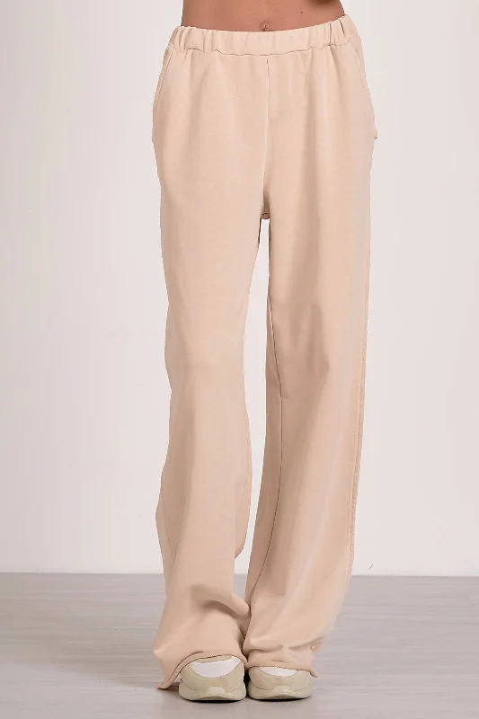 Joan Wide Pants Elegant Wool Trousers
