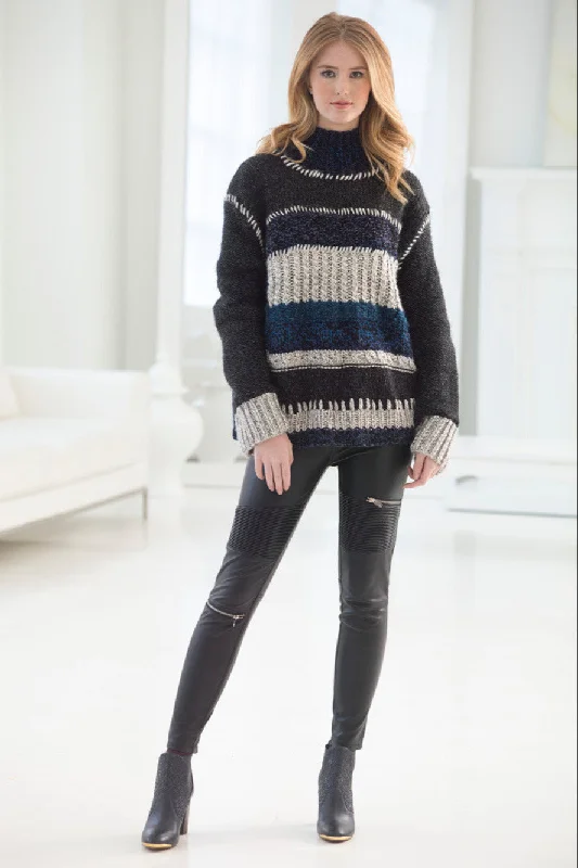 Color Block Sweater (Knit) - Version 1 Thin Thick Dense