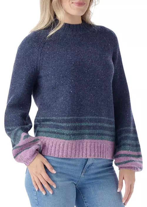 Smartwool Women's Cozy Lodge Ombre Sweater Bright Pastel Dark