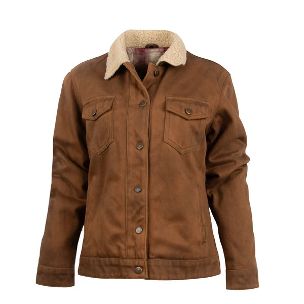 Womens STS Ranchwear Eldan Jacket Denim Fabric Leather Fabric Suede Fabric