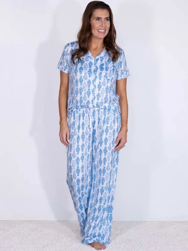 Claire Sleep Pants Classic Pleated Pants