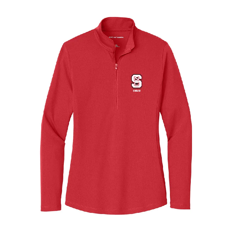 NC State - NCAA Women's Gymnastics : Brooke Smead - Women's Lightweight Quarter Zip Jacket Wool Jacket Cashmere Jacket Tweed Jacket NC State - NCAA Women's Gymnastics : Brooke Smead - Women's Lightweight Quarter Zip Jacket Wool Jacket Cashmere Jacket Tweed Jacket