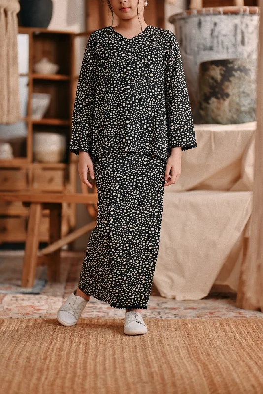 The Bay Folded Skirt - Black Safari corduroy skirt cozy
