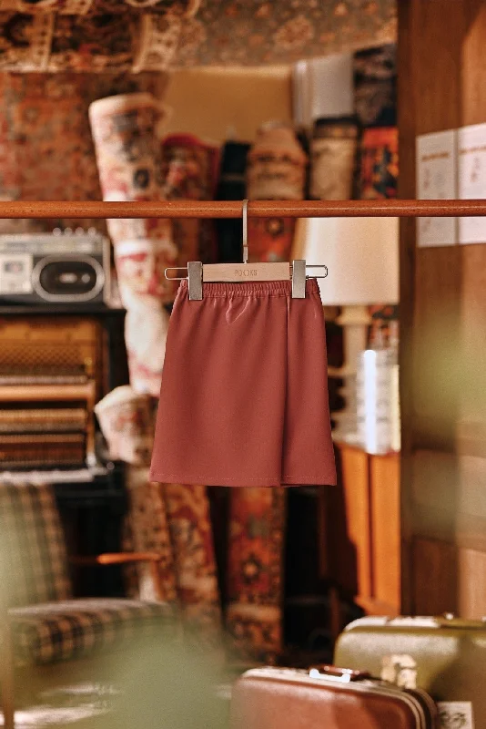 The Akar Kita Babies Folded Skirt - Dark Mauve wrap skirt elegant