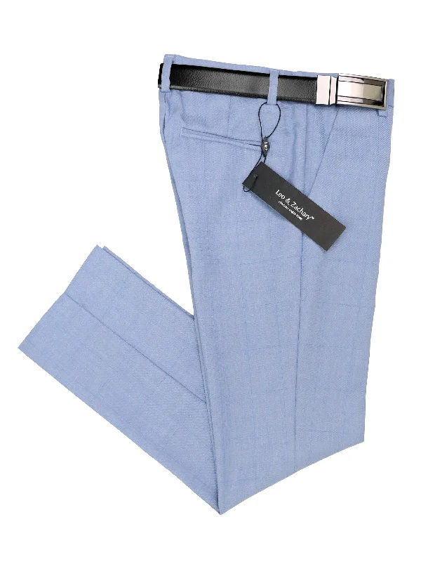 Leo & Zachary 37871P Boys' Suit Separate Pants - Plaid - Graphic Blue High-Waist Jeans Leo & Zachary 37871P Boys' Suit Separate Pants - Plaid - Graphic Blue High-Waist Jeans