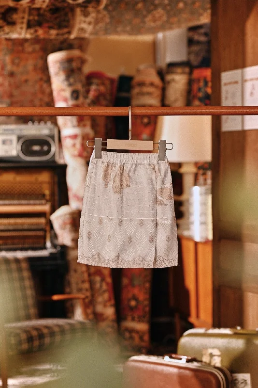 The Akar Kita Babies Jacquard Skirt - Crystal Glow chiffon skirt lightweight