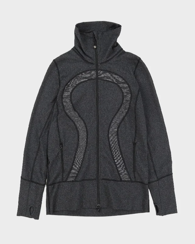 Lululemon Grey Melange Sports Jacket - M Nylon Jacket Polyester Jacket Spandex Jacket Lululemon Grey Melange Sports Jacket - M Nylon Jacket Polyester Jacket Spandex Jacket