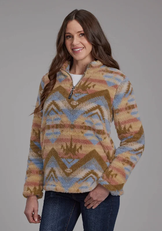 2260 BROWN AZTEC PRINT JACKET Zippered Front Buttoned Front Snap Front