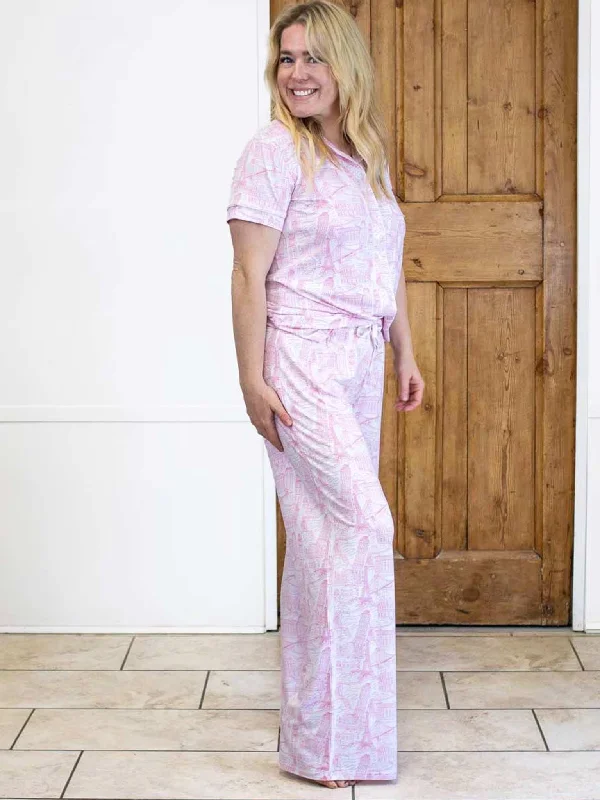 World of Wonder Sleep Pants Trendy Wide-Leg Pants