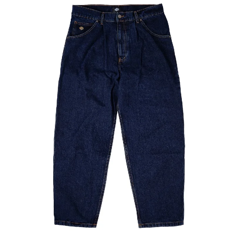 Magenta OG Pants Denim Blue Formal Wide-Leg Pants