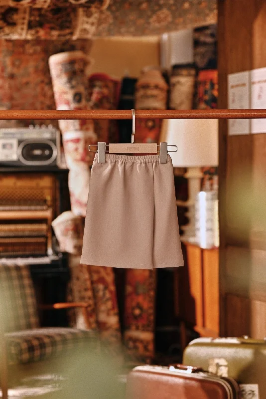 The Akar Kita Babies Folded Skirt - Moonlight Ash velvet skirt luxury