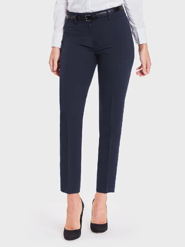 Ladies' Jordan Straight Leg Pant - Deep Sea Sleek Black Pants