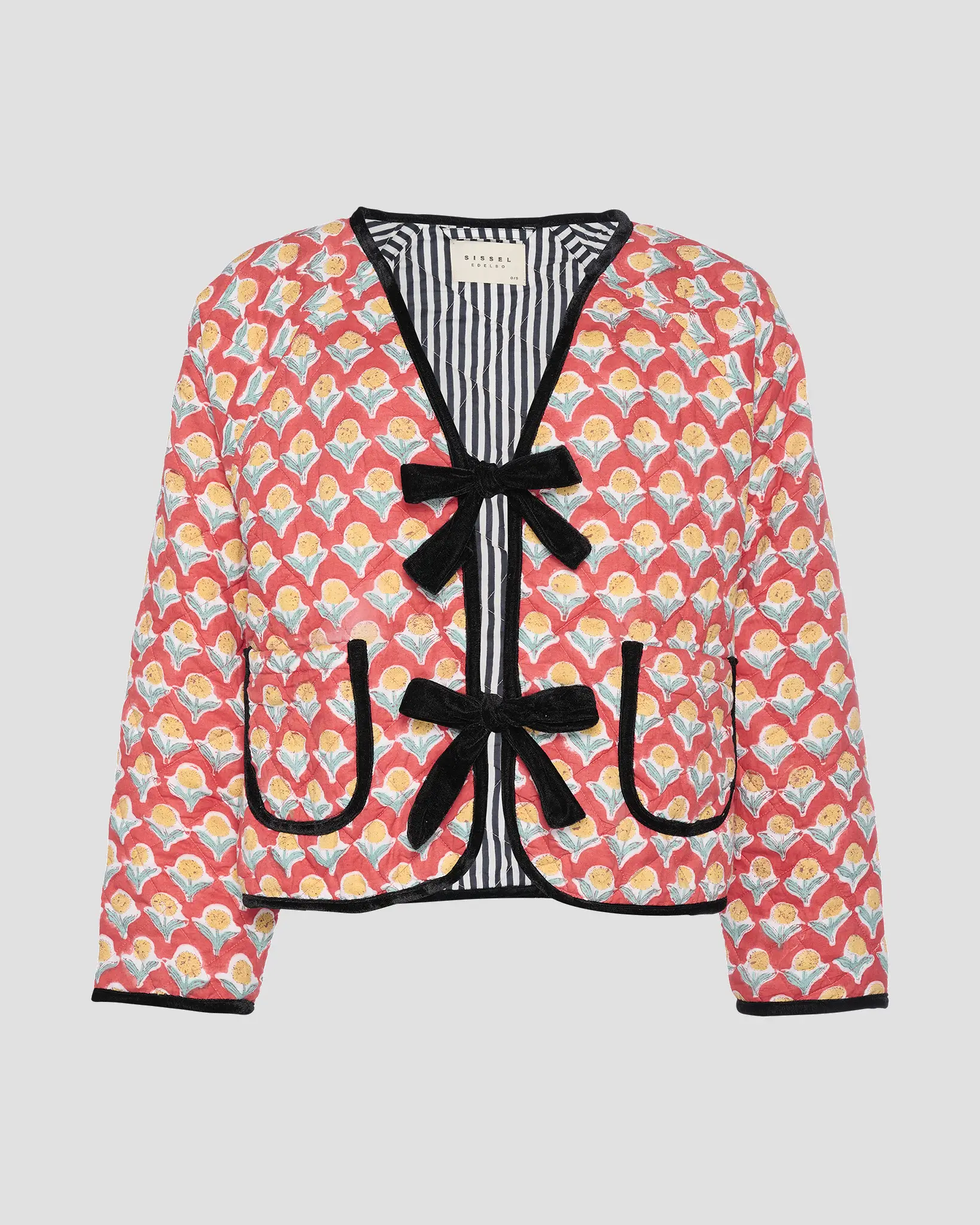 SUVANNA JACKET IN BLOOD ORANGE Stand-Up Collar Roll-Neck Collar Turtle Neck