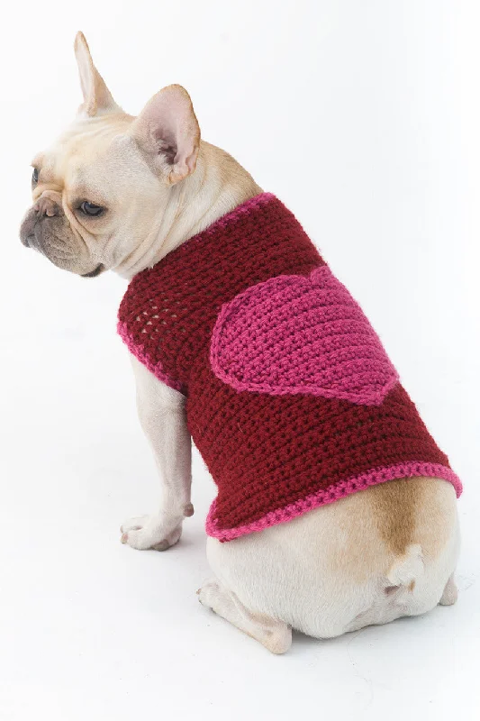 The Romantic Dog Sweater Pattern (Crochet) Fitted Loose Oversized
