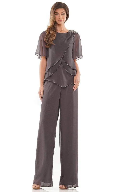 Marsoni by Colors M321 - Short Sleeve Pantsuit Relaxed Fit Trousers