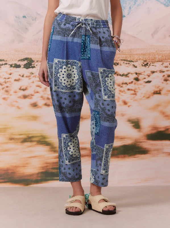 Denim pants Elegant Silk Pants