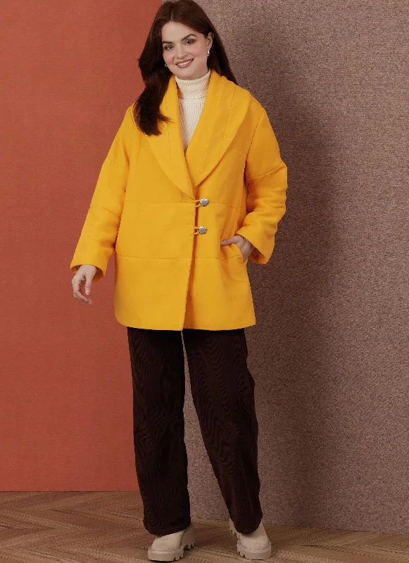 Simplicity Coat & Jacket S3007 Cardigan Sweater Pullover