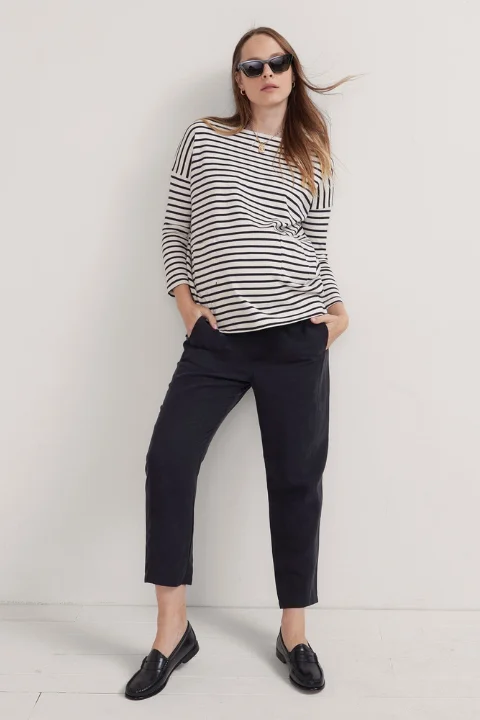 The Asher Pant - Black Soft Wool Pants