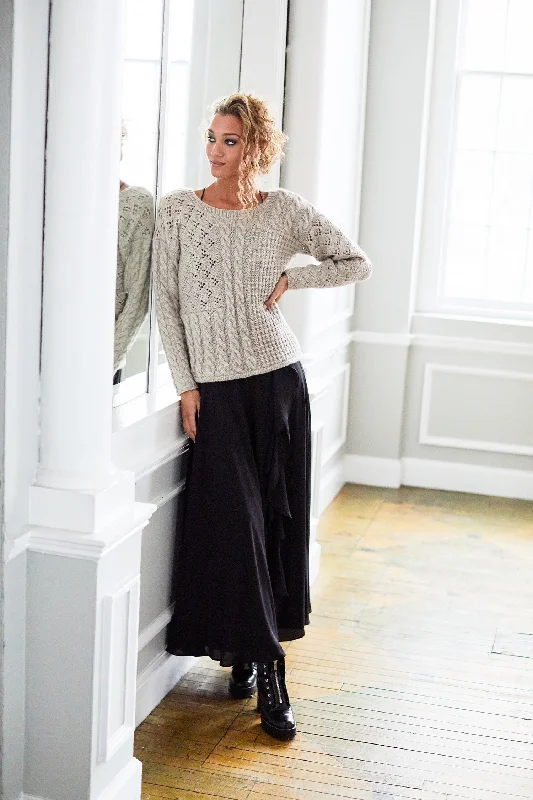 Slouchy Sampler Sweater (Knit) Machine Wash Dry Clean Hand Wash