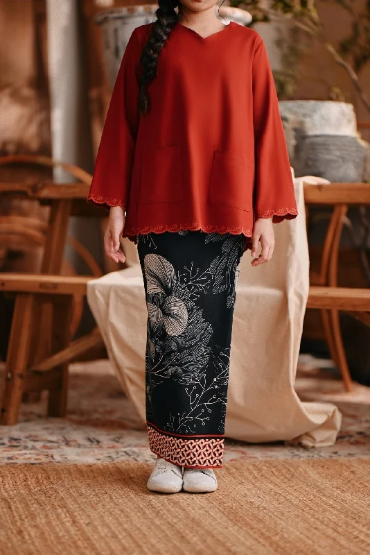 The Bay Folded Skirt - Tranquil corduroy skirt durable