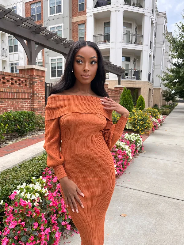 Gabriella Sweater Midi Dress Open Front Closed Front Wrap Front
