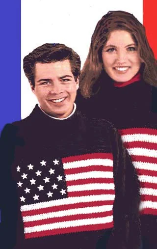 American Flag Sweater Pattern (Crochet) Lace Blend Ribbed Blend Corduroy Blend
