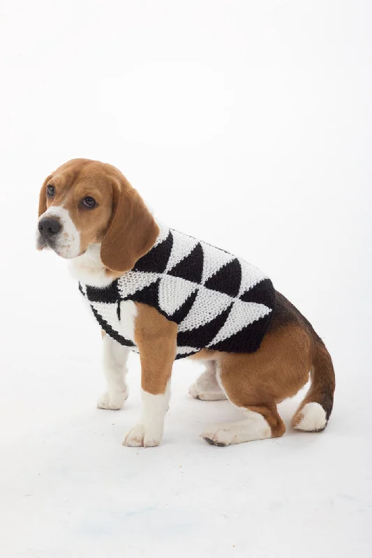 Modernist Dog Sweater Pattern (Knit) Welt Pockets Slit Pockets Flap Pockets