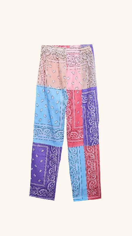 Bandana Multi Pants Stylish Slim Trousers