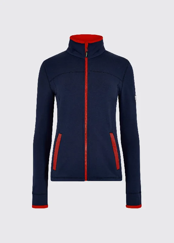 Berehaven Fleece Jacket - Navy Bomber Jacket Anorak Windbreaker