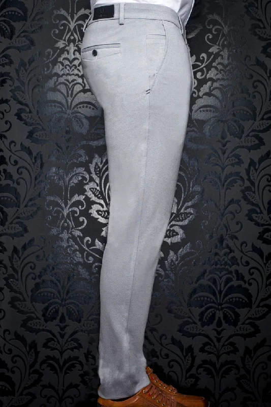 Au Noir Stretch Pant | Beretta Giacomo Silver Relaxed Casual Leggings