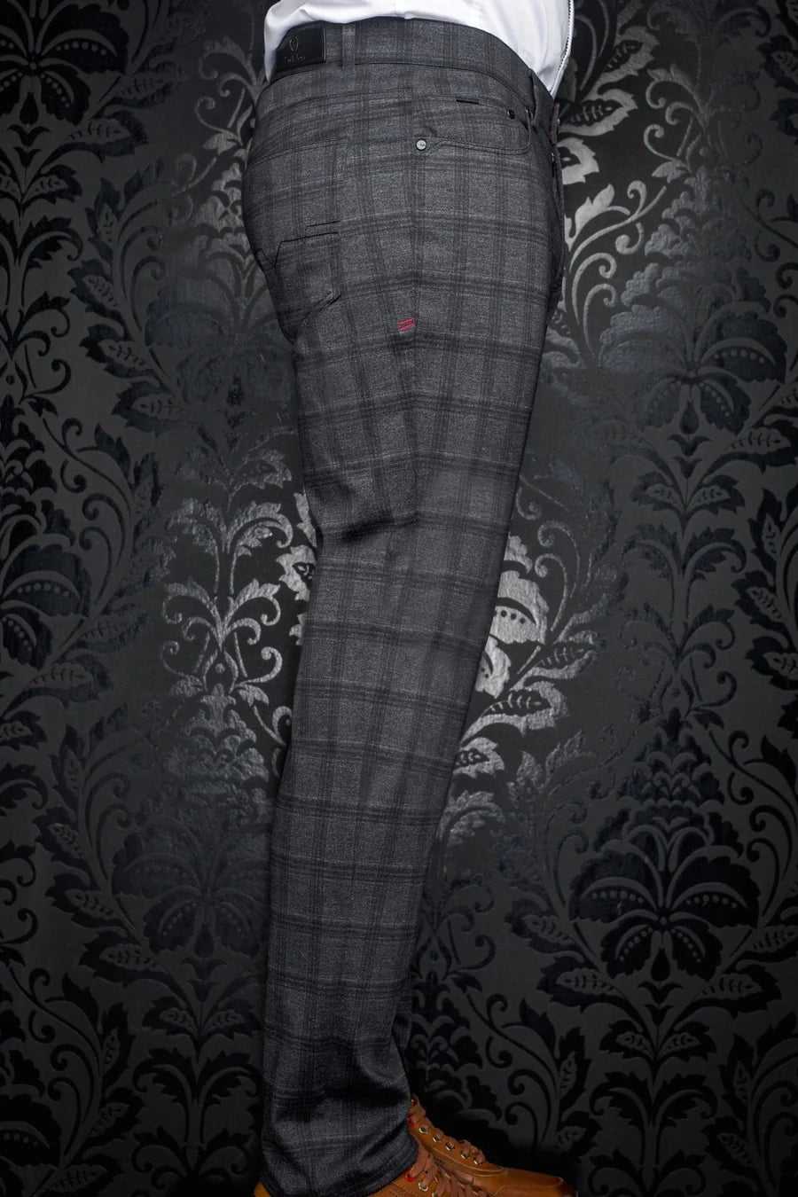 Au Noir Stretch Pant | Winchester Hopkins Black Trendy Palazzo Pants