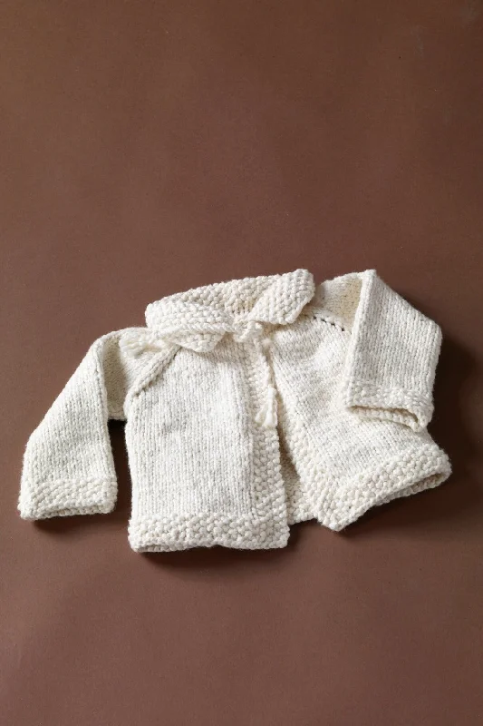 Knit Baby Sweater Front Pockets Side Pockets Patch Pockets