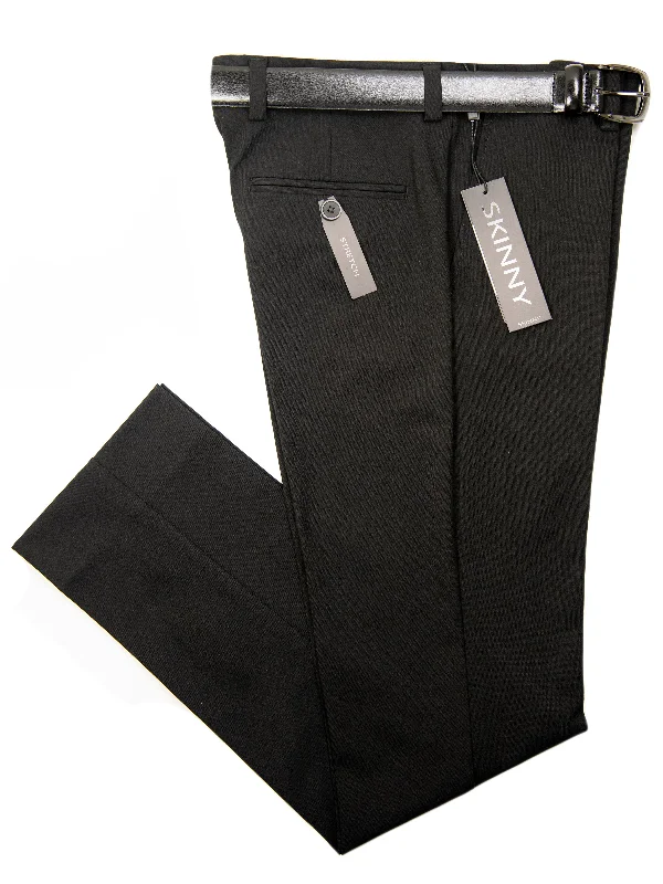 Andrew Marc 31795P Boy's Suit Separate Pant - Skinny Fit - Strectch - Solid - Black Casual Plaid Pants Andrew Marc 31795P Boy's Suit Separate Pant - Skinny Fit - Strectch - Solid - Black Casual Plaid Pants
