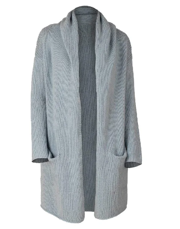 Sky Collette Sweater Hooded Sweater Collared Sweater Shawl Collar