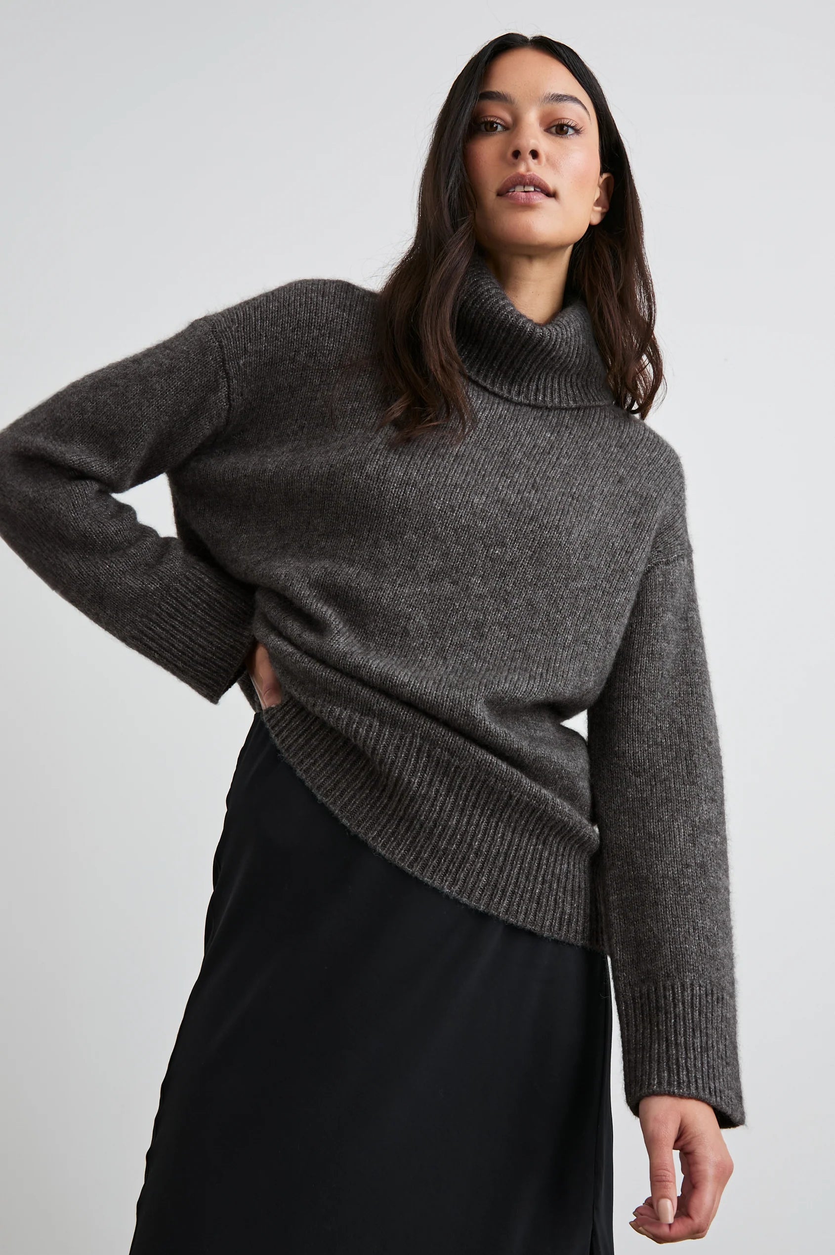 Rails Nadine Sweater Houndstooth Herringbone Solid