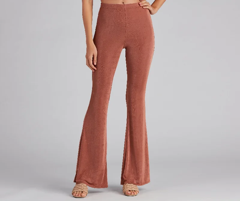 Flirty Flare High-Rise Pants Comfy Athletic Pants