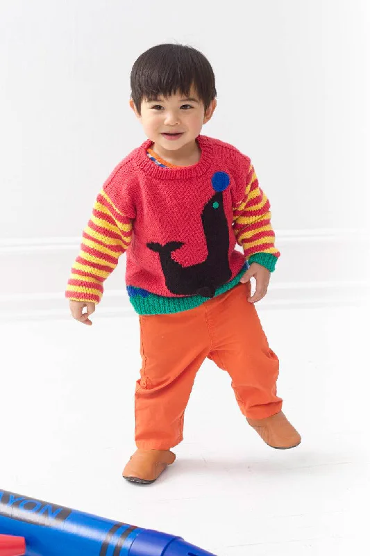Circus Sweater (Knit) Handmade Hand-knitted Hand-woven